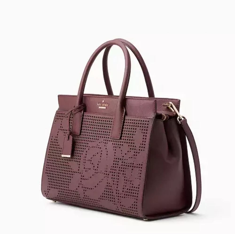 SALE EUC Kate Spade Cameron Street Perforated Candace Satchel - Picture 4 of 15